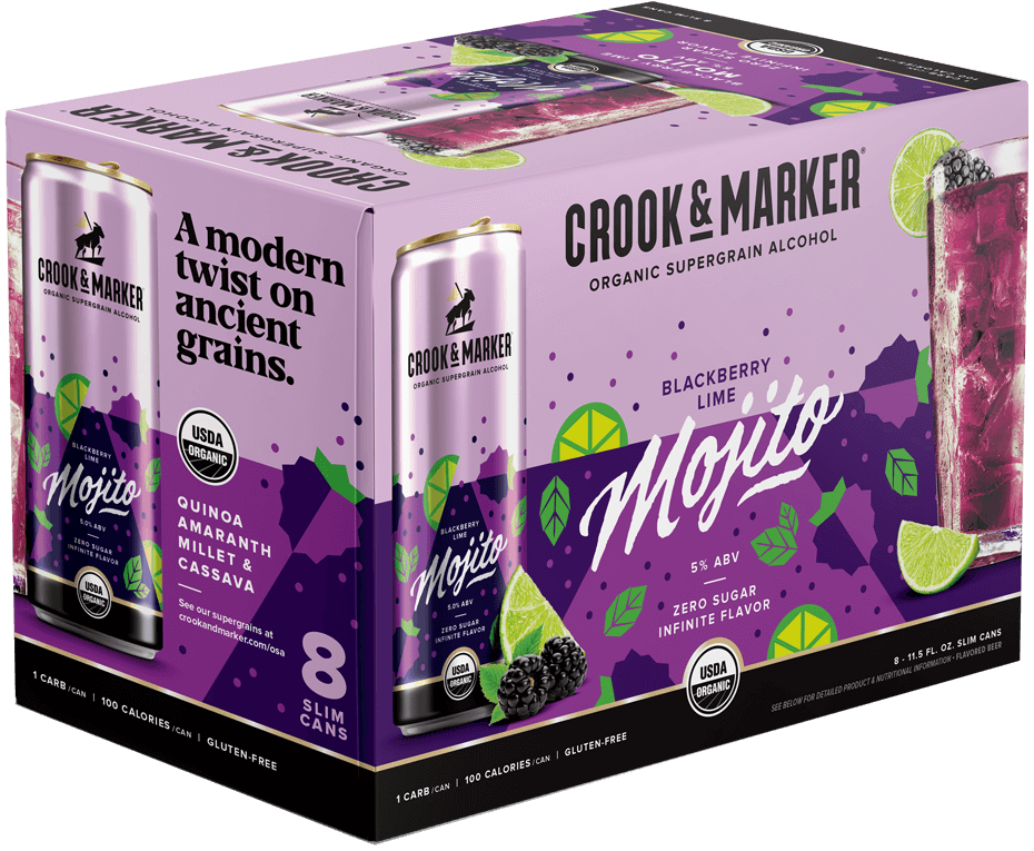 Crook & Marker Blackberry Lime Mojito 8 Pack