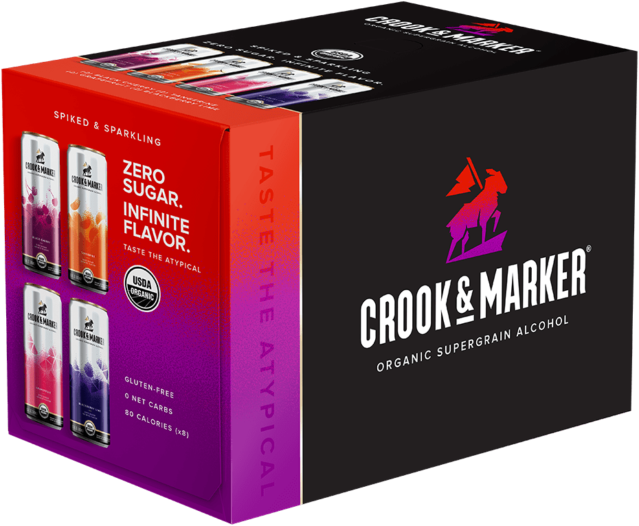 Crook & Marker Spiked & Sparkling Red Variety Pack Box