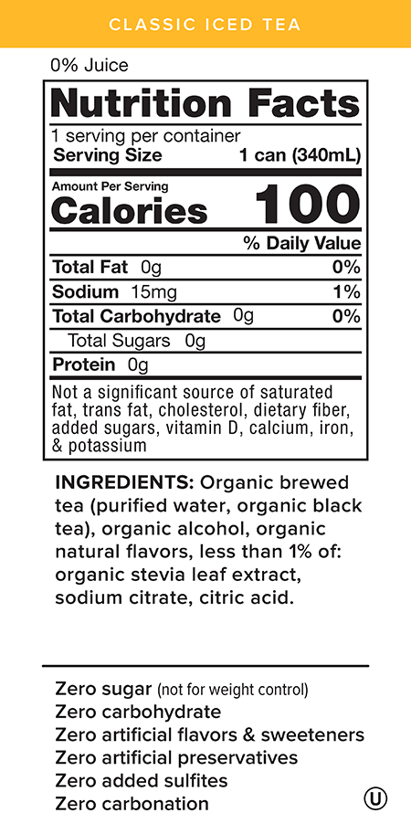 Decoding Labels: Restaurant Iced Tea