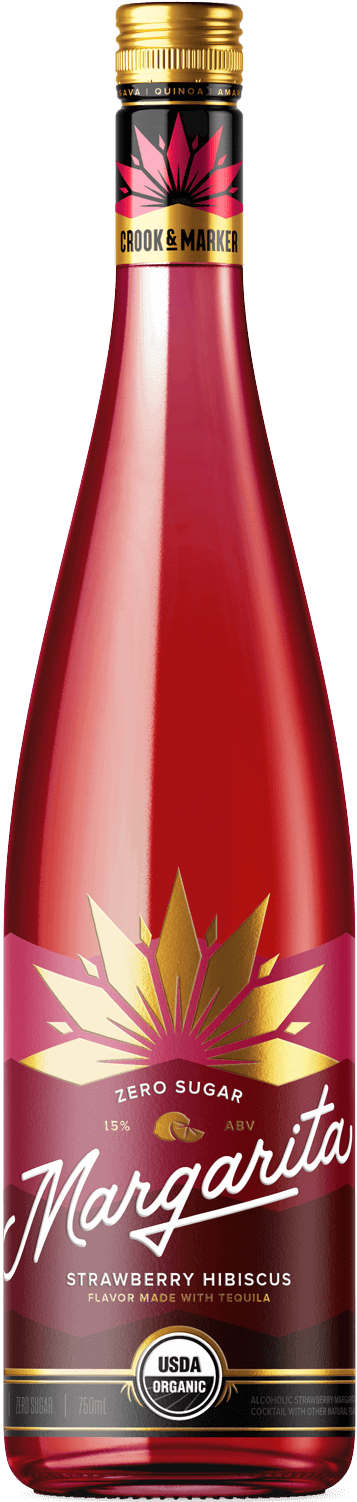 Crook & Marker Strawberry Hibiscus Margarita 750ml Bottle