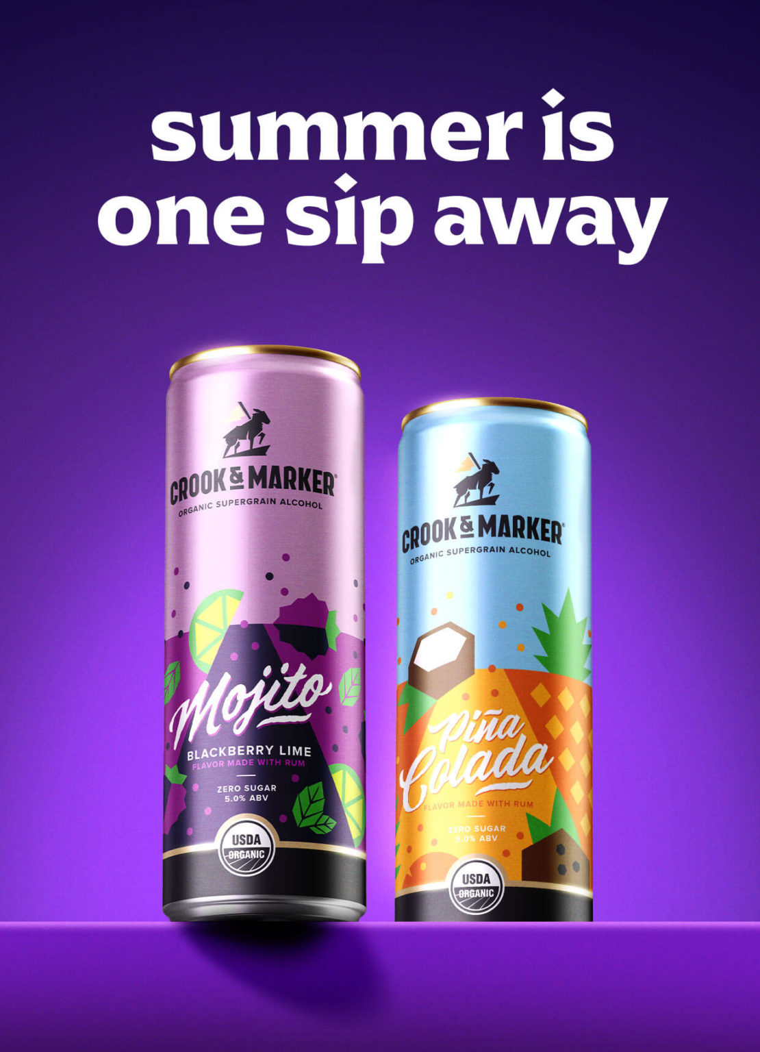 Canned Cocktails Crook & Marker