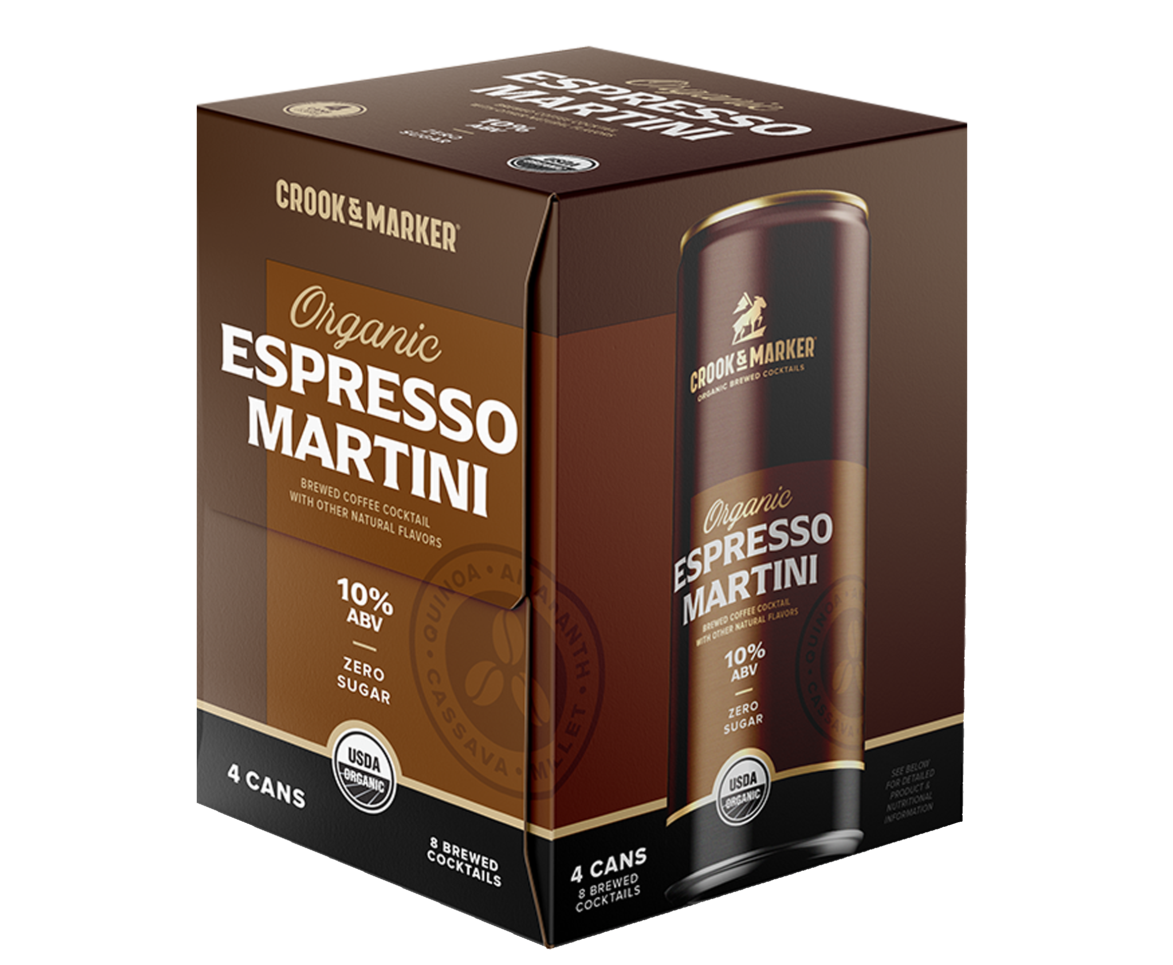 Crook & Marker - Espresso Martini 10% ABV 4 Pack Box
